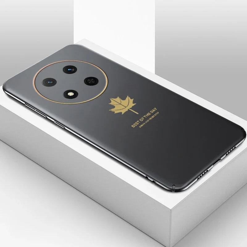 Dla Honor Magic 7 Lite Pro 5G X9C Cover Luxury Maple Leaf Silicone Soft Case Dla Honor X9C Magic Pro Lite 7 magic7 Back Case