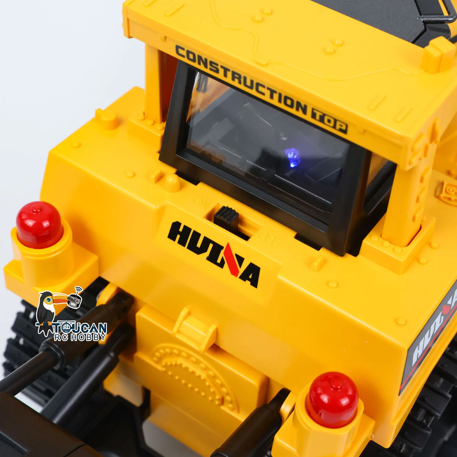 RC Bulldozer HUINA 1554 1/16 Elektrischer Ferngesteuerter Bulldozer RTR Metall-Ripper Lichteffekt Batteriebetriebenes Fertigmodell Geschenke – Detail 13
