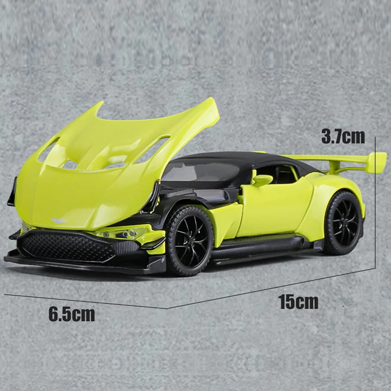 نموذج سيارة محاكاة طراز فولكان للأطفال ، مركبات معدنية ، لعبة سيارة من السبائك ، مجموعة هدايا للأولاد ، مصغر صوت ، 1:32