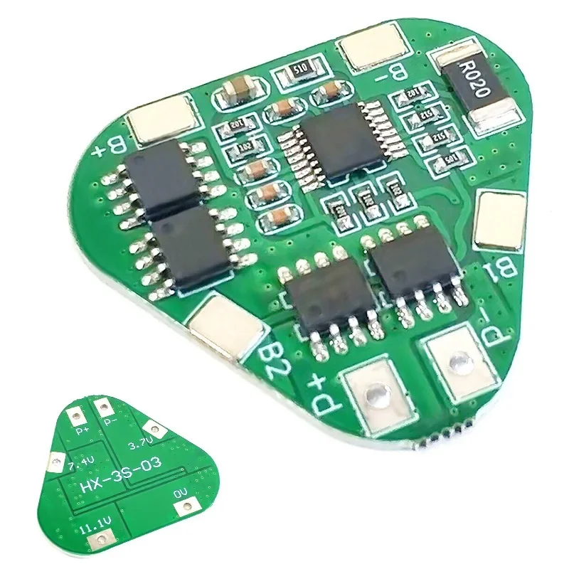 3S 12V 18650 Lithium Battery Protection Board 11.1V 12.6V overcharge over-discharge protect 8A 3 Cell  Li-ion BMS For arduino