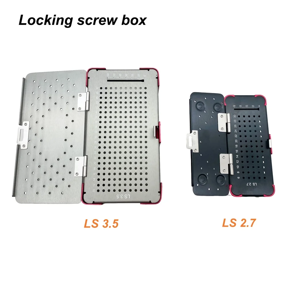 Orthopedic Surgical Instruments Sterilization Container 2.7/3.7mm Small Fragment Locking Screw Rack