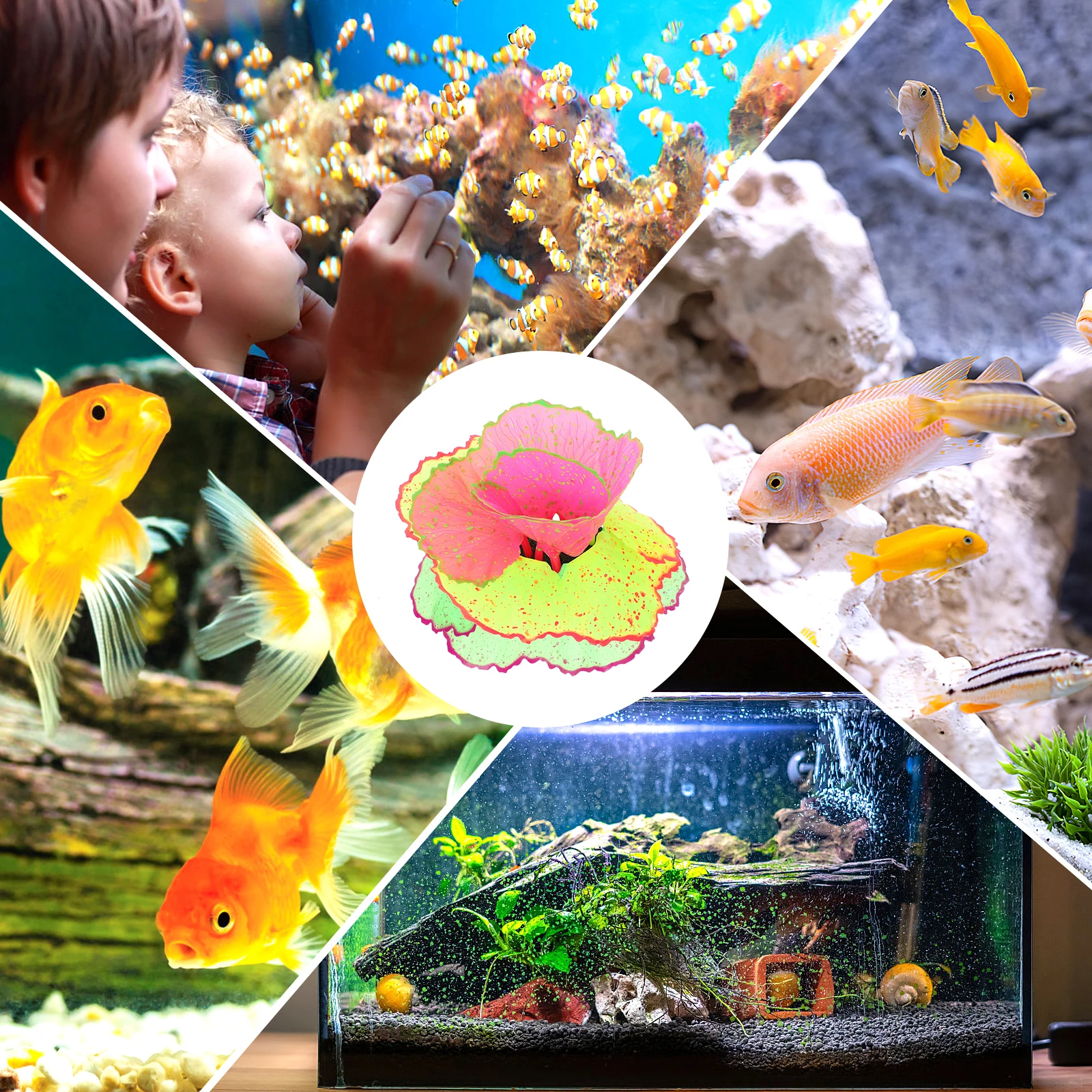

Silicone Fake Imitation Ornament Aquarium Decoration Landscape Layout Fish Tank Artificial Coral Ornament Aquarium