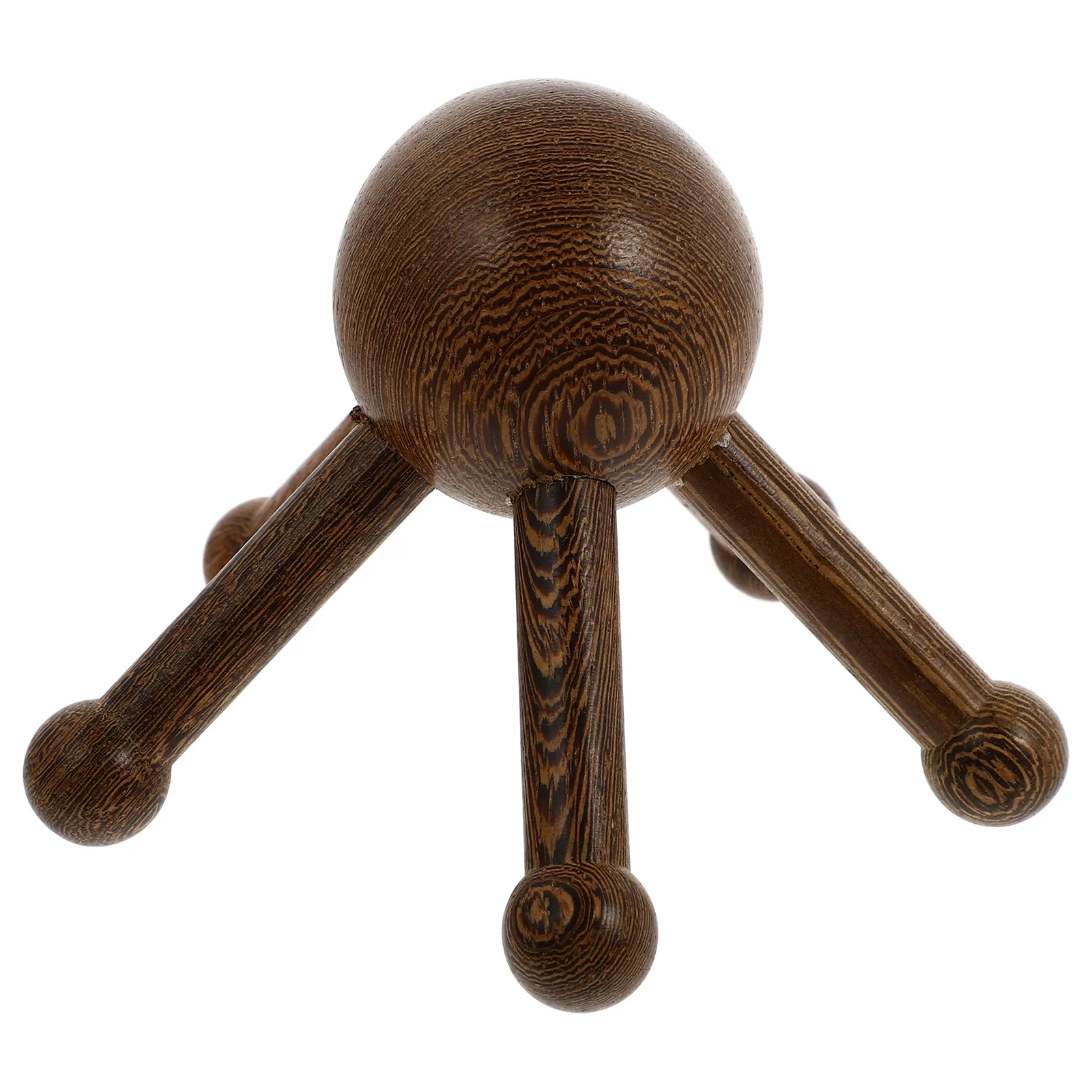 1 قطعة مدلك الرأس الخشبي أداة تدليك فروة الرأس للاسترخاء وتخفيف التوتر يده رئيس مخلب مدلك لتحسين #5