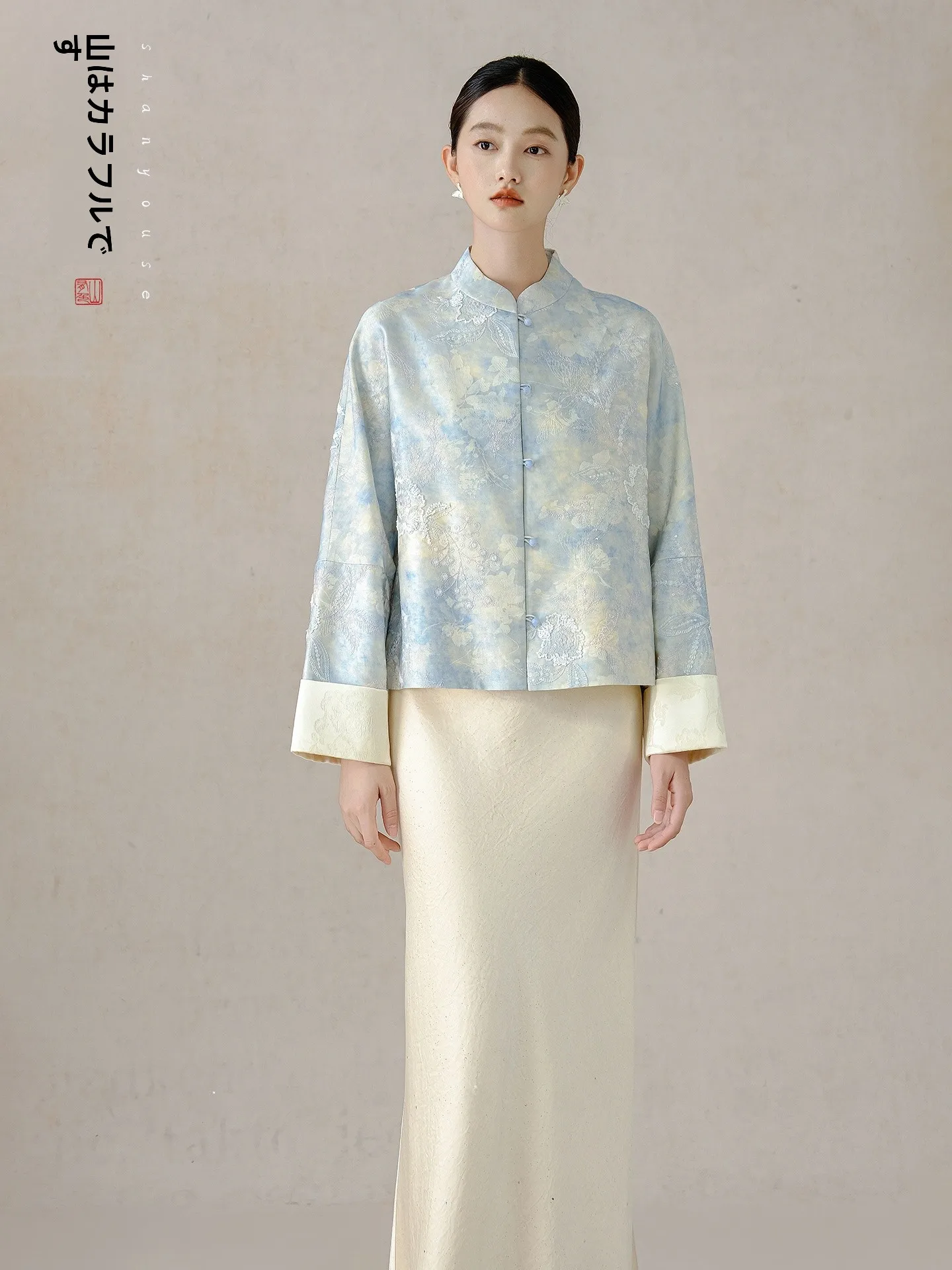 

Mountain And Str 2025 Early Autumn New High-End Dyeing Chinese Sle Jaet National Sle New Chinese Sle Top Coat