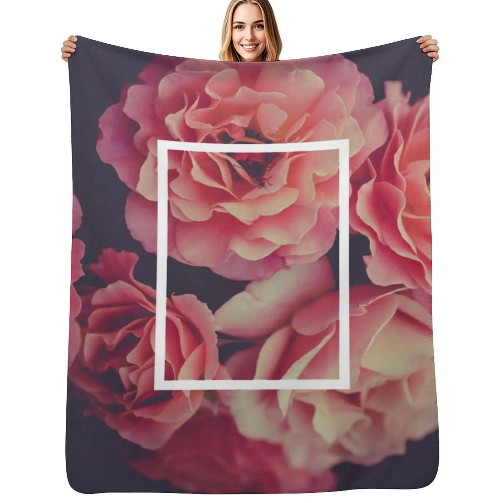 

The 1975 Floral Rectangle Throw Blanket Summer Cool Breathable Blanket for Sleeping