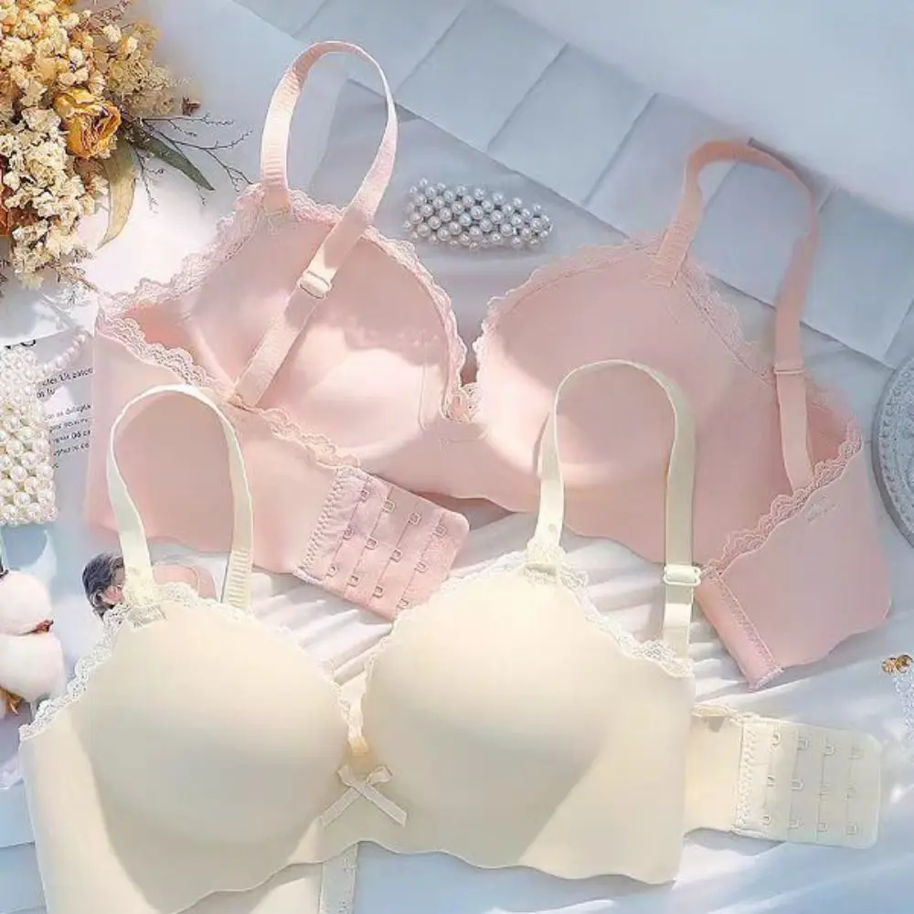 

Close-fitting Push Up Wireless Deep V Bra Anti-sagging Shockproof Women Underwear Lingerie Adjustable Seamless Bra Running