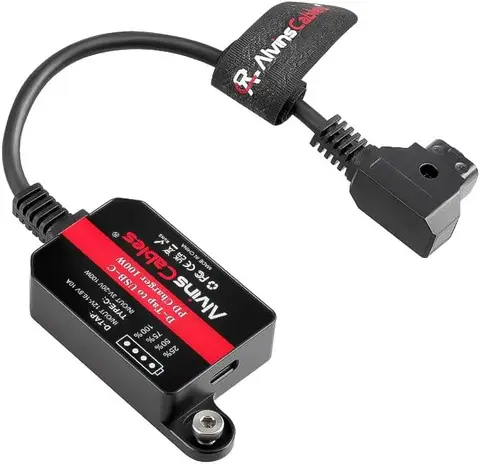 Кабель Alvin’s Cables Dtap to Type-c PD, двунаправленный кабель для быстрой зарядки, USB-C PD, 100 Вт, адаптер быстрой зарядки для V-Mount Gold-M