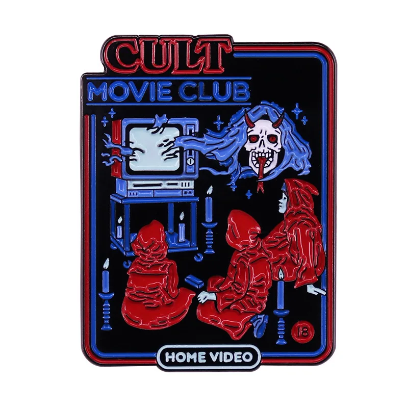 Cult Film Club Video Midnight Hour Enamel Pin Badge