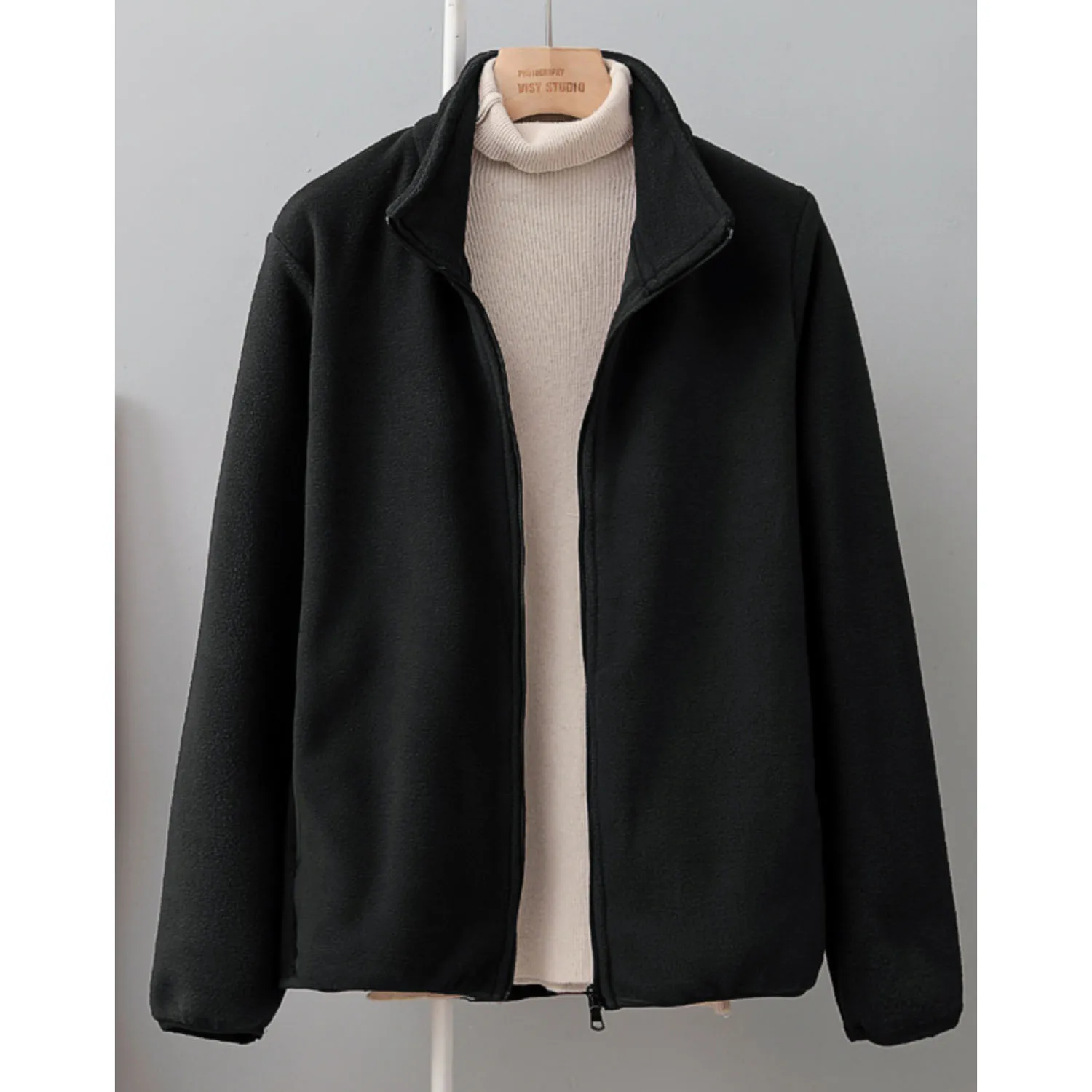 Veste chaude à col montant avec fermeture éclair pour femme, vestes Smile, manteau d'hiver décontracté pour mère, printemps et automne, 5XL, nouveau, 2025