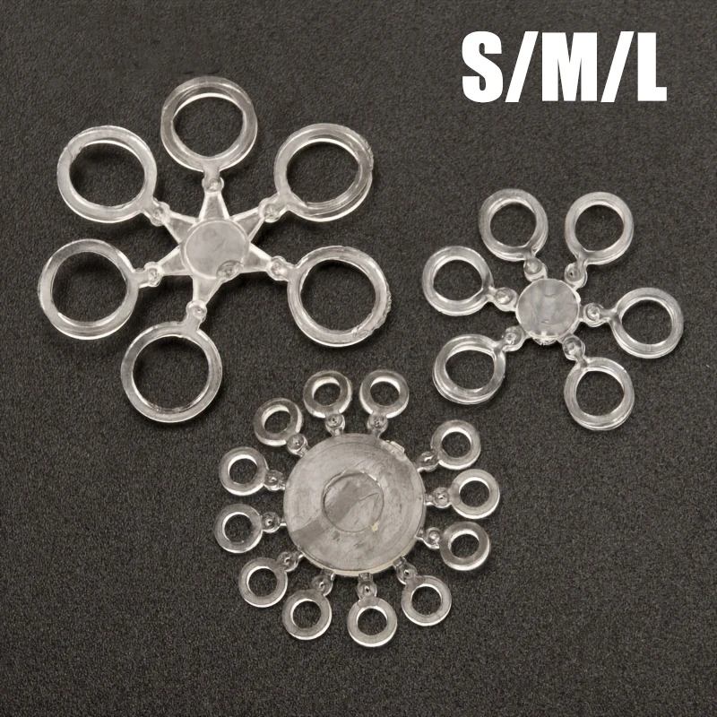 120Pcs Snowflake-Shaped European-Style Carp Fishing Rigs with Detachable Bait Straps, Essential Components for Securing Boilies, Threaded through the Center Hole onto the Rod, Then Embedded in the Outer Ring's Elastic Ring, Achieving Precise Separation between Bait and Hook, Greatly Reducing Carp's Alertness When Biting, Increasing the Bite Rate, Also Known as 
