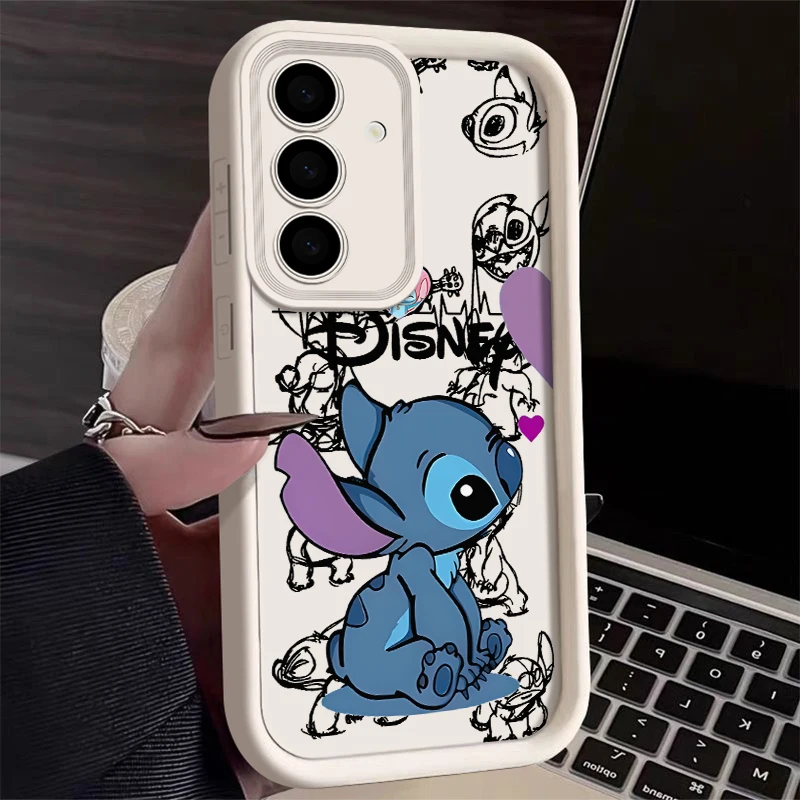Etui na telefon Disneys Stitchs Angel Cute Couple do Oppo Reno13 Reno12 Reno11 Reno10 Reno8 Reno7 Reno6 Z T F Pro Plus 4G 5G SoftTPU