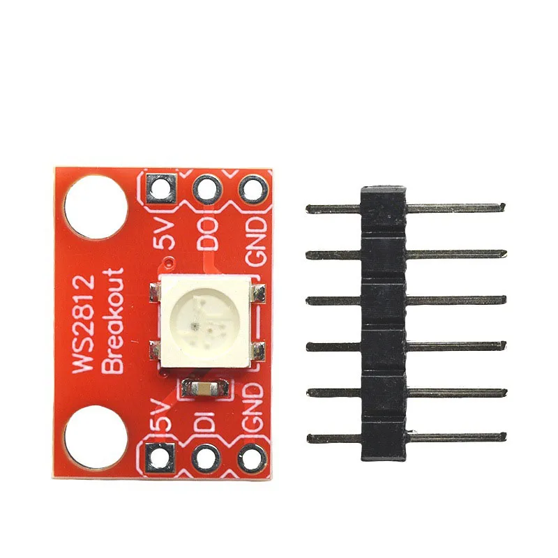 10~100Pcs WS2812 Full Color Light Module Single Wire Interface RGB Light Emitting Diode Compatible  STM32 ARM Microcontroller