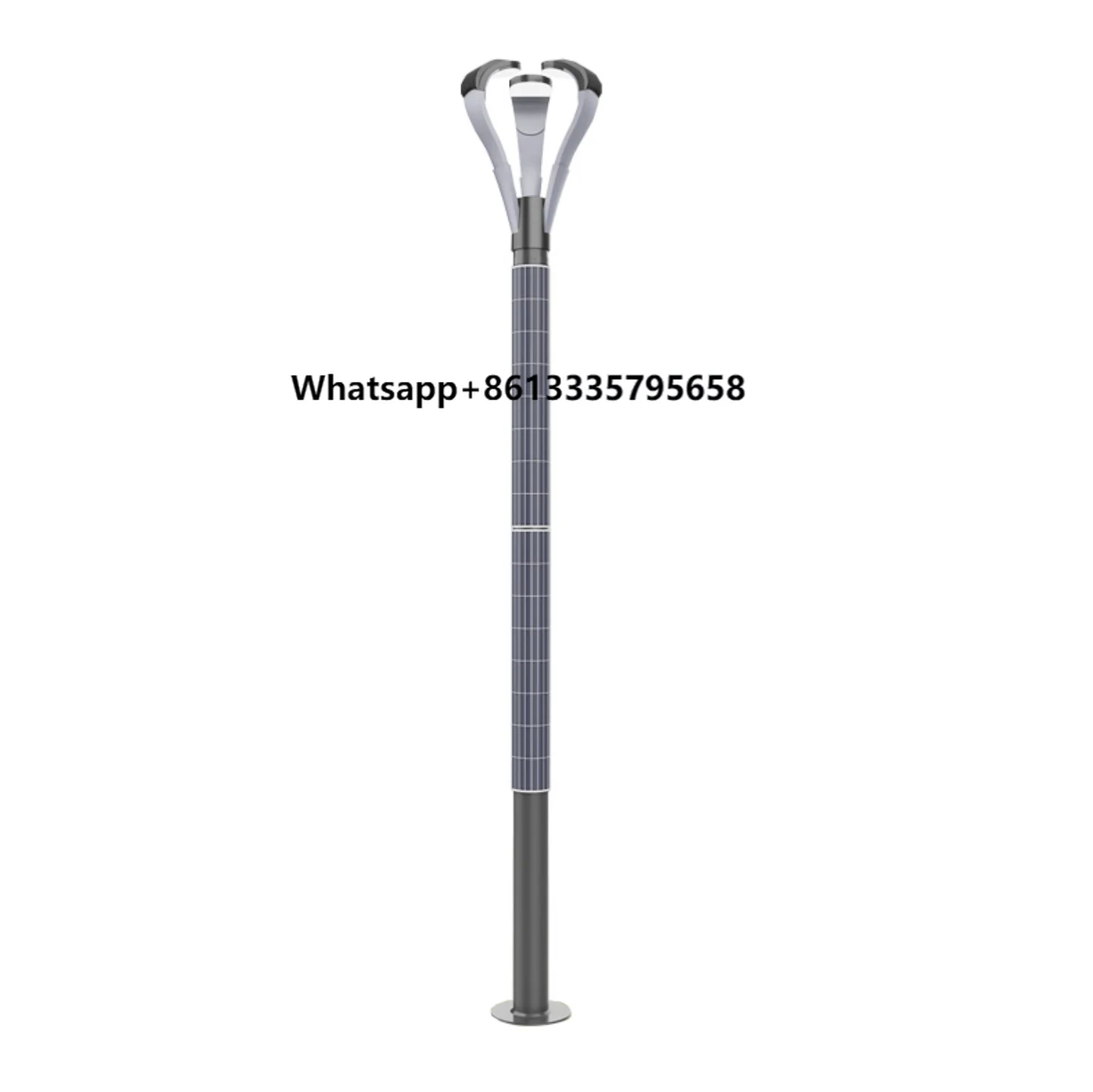 

Wholesale 100W/200W Vertical Solar Street Light with Flexible Rollable 100W LED Panel for Road Lighting Option Included