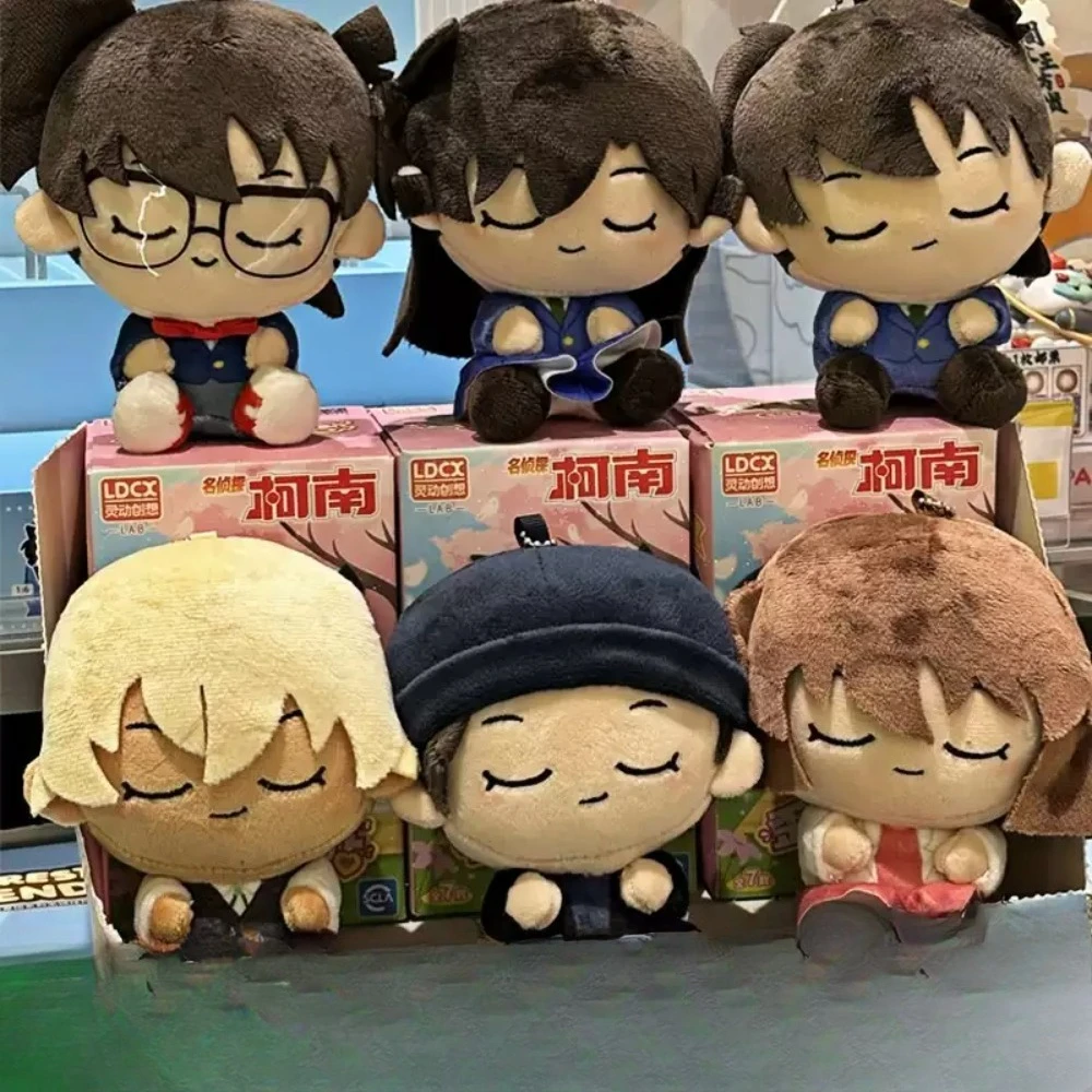 

Detective Conan Snoozy Buddy Series Plush Mystery Blind Box Toy Cute Soft Stuffed Haibara Amuro Akai Napping Anime Figure Doll