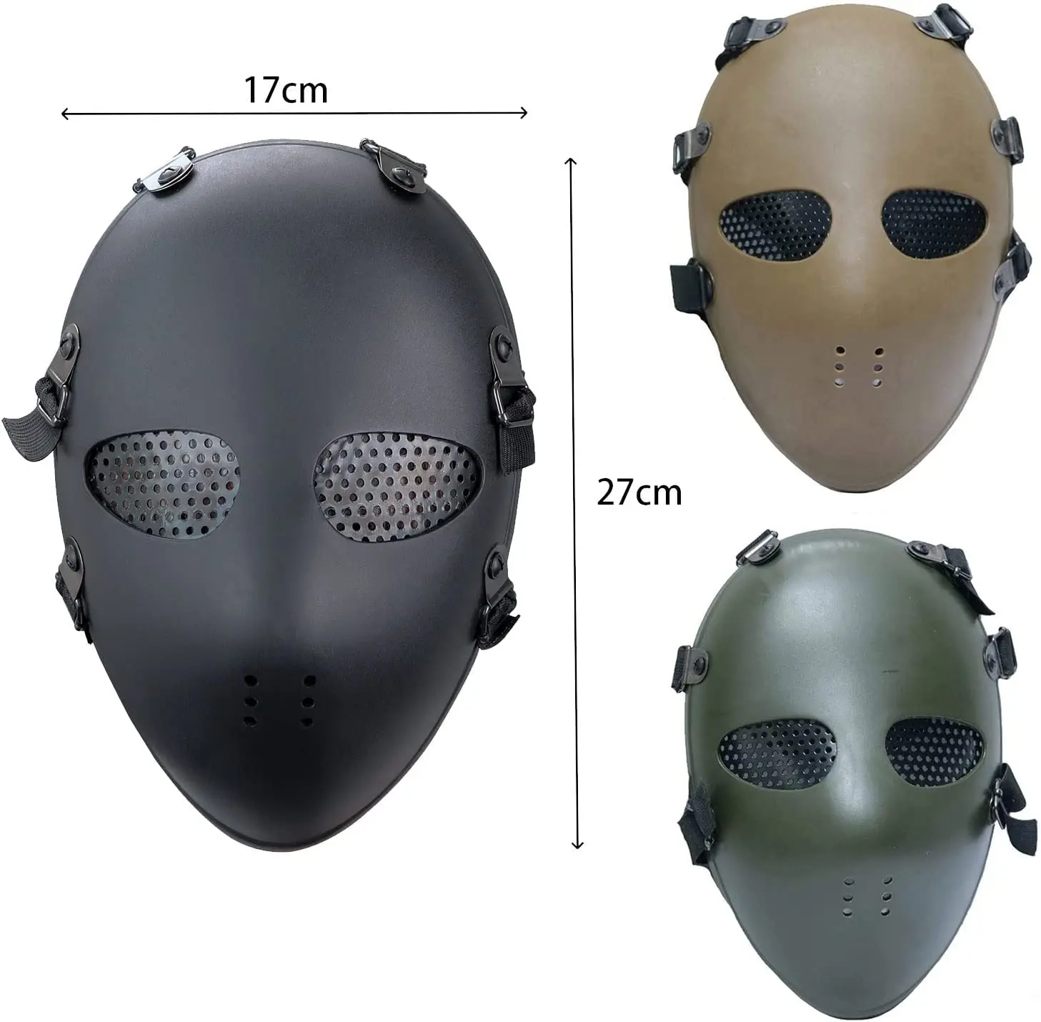 Airsoft Paintball Party Mask Tactical BB Gun Classic Style Head Protective Mask Military War Game Shooting Accessories