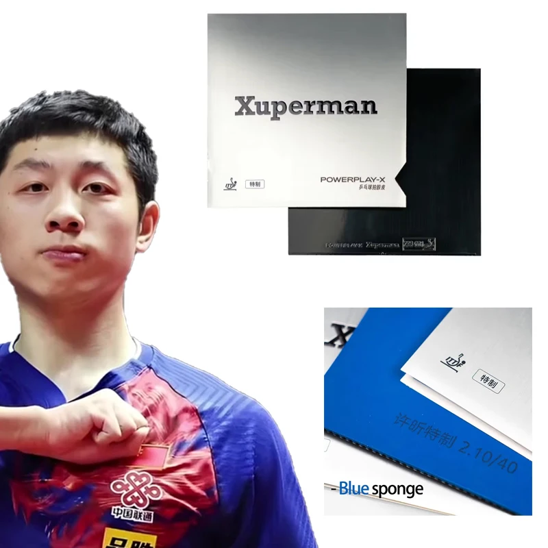 

Xuperman Xuxin Table Tennis Rubber Sheet Pimples-in Sticky Ping Pong Rubber with High Density Blue Sponge Specially Designed
