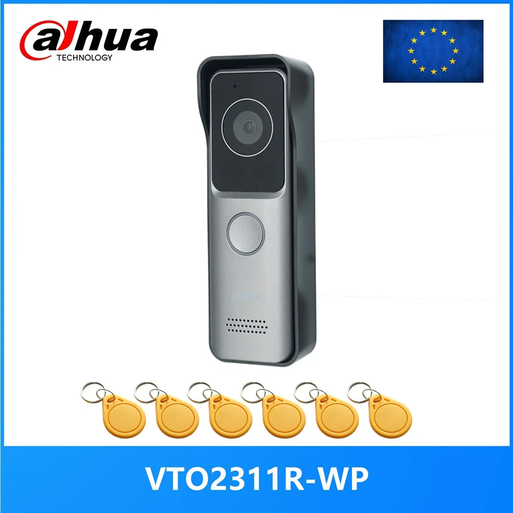 Dahua Multi-language VTO2311R-WP 802.3af PoE IP Villa Wi-Fi Doorbell,Video intercom,IP Door Phone,P2P Cloud,Door Station