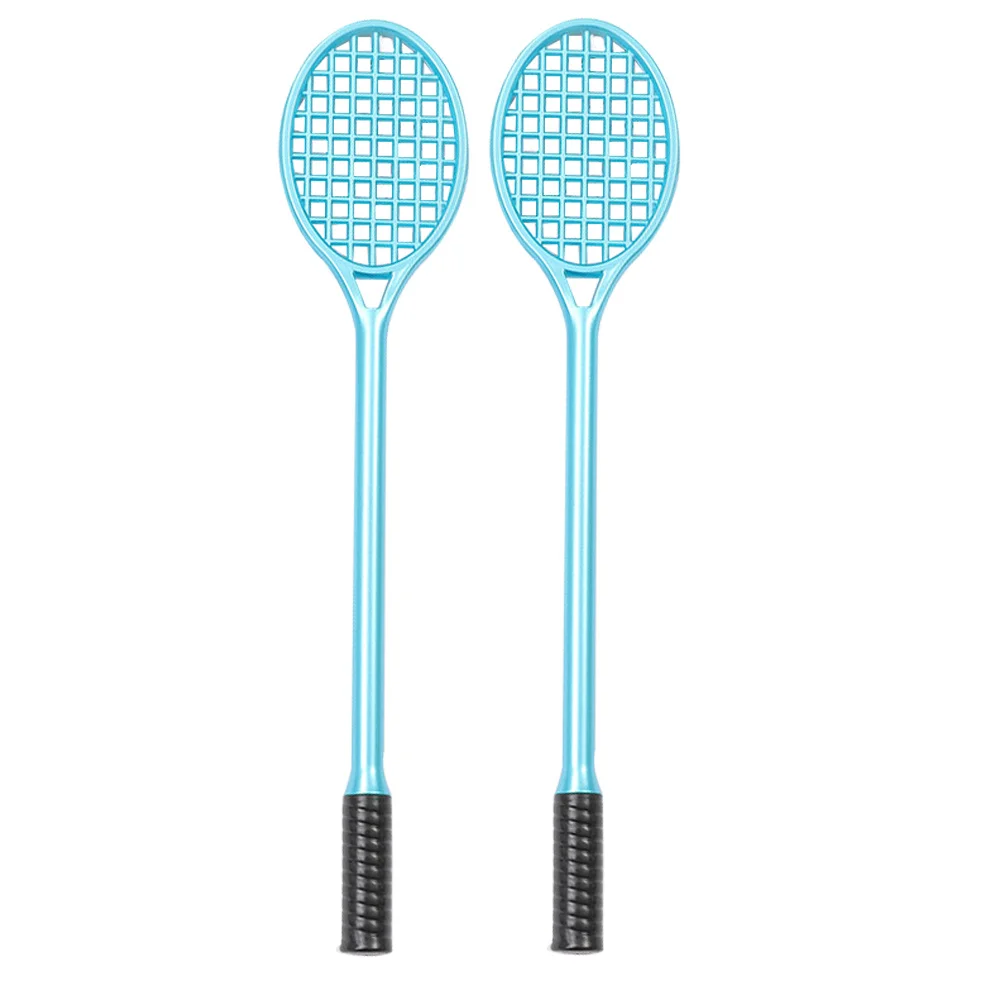 2 قطعة أقلام جل مضرب كروي أسود أزرق طرف رفيع قلم كتابة لطلاب المكاتب المدرسية أدوات مكتبية جديدة لحفلات التنس #2