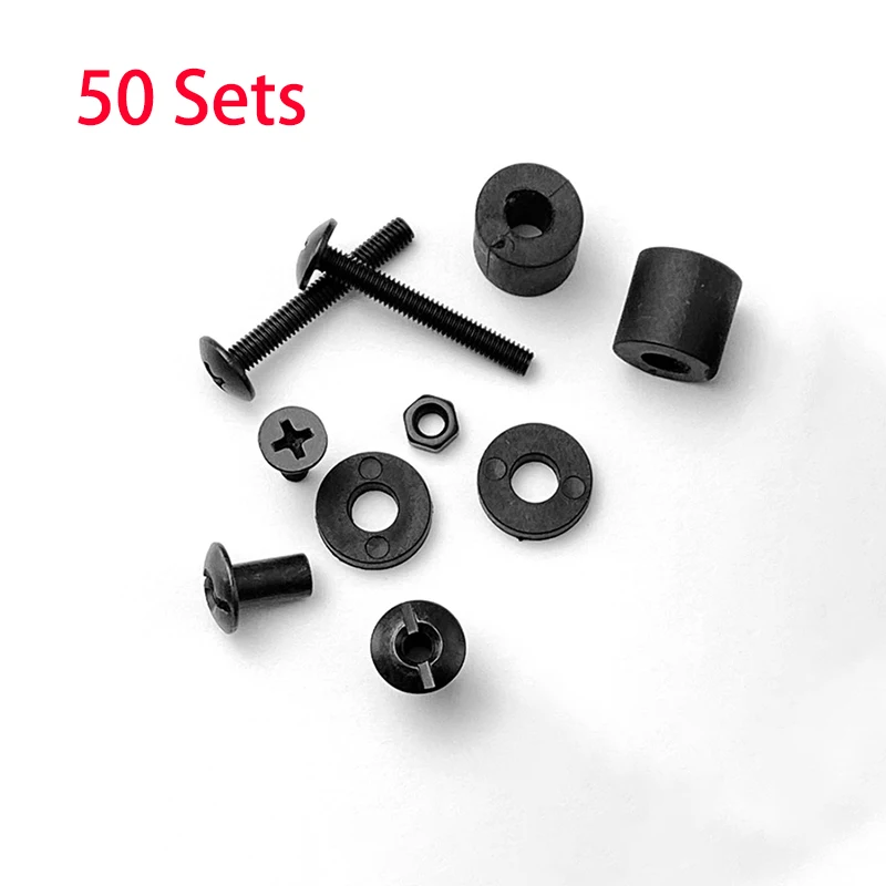 50 Sets Special Full Set Screws Hardwares for Kydex IWB Holster Claws DIY Making Accessories Parts Nails Rubber Washers