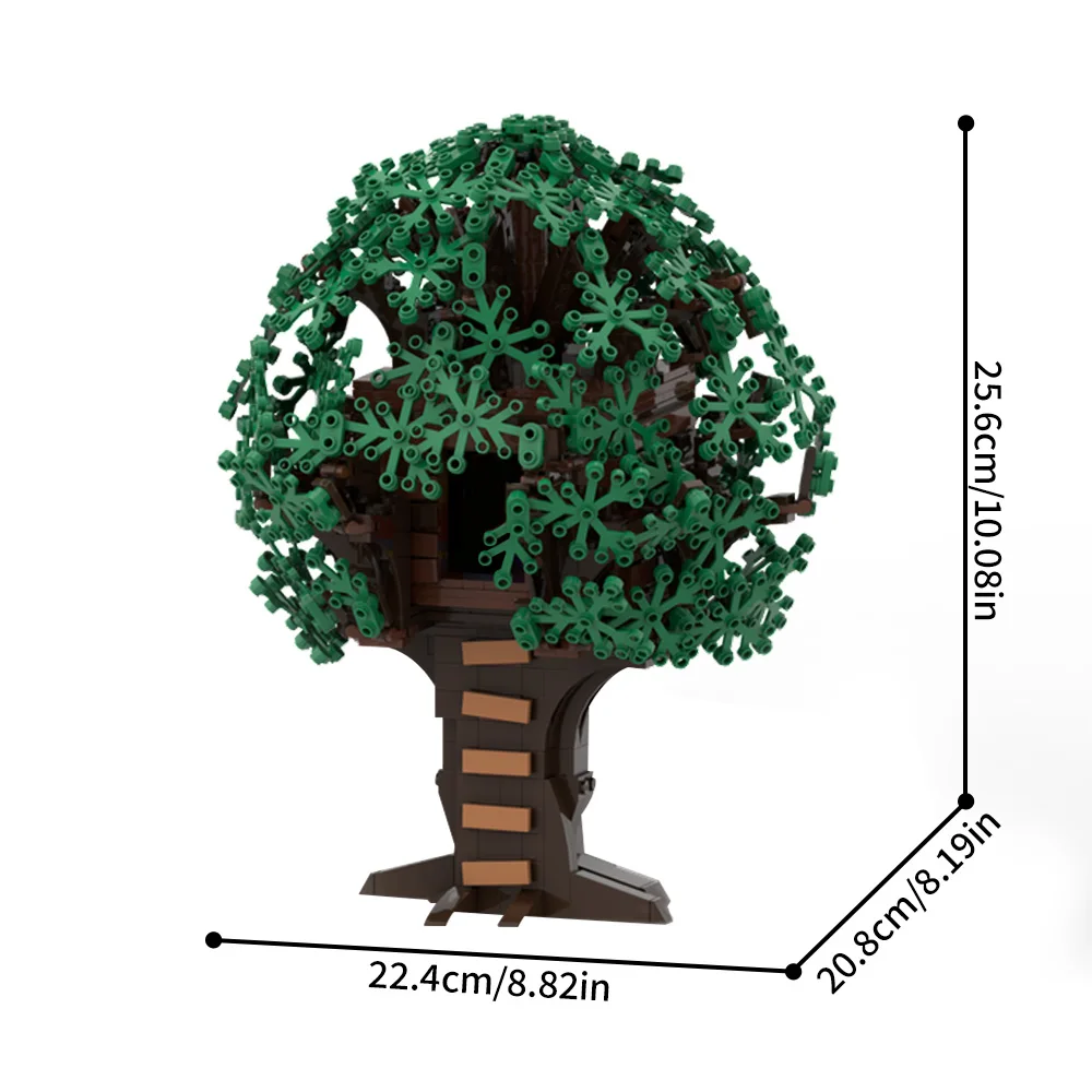 MOC-220588 مكعبات بناء بيت شجرة بارت لعبة هدية عيد ميلاد للأطفال