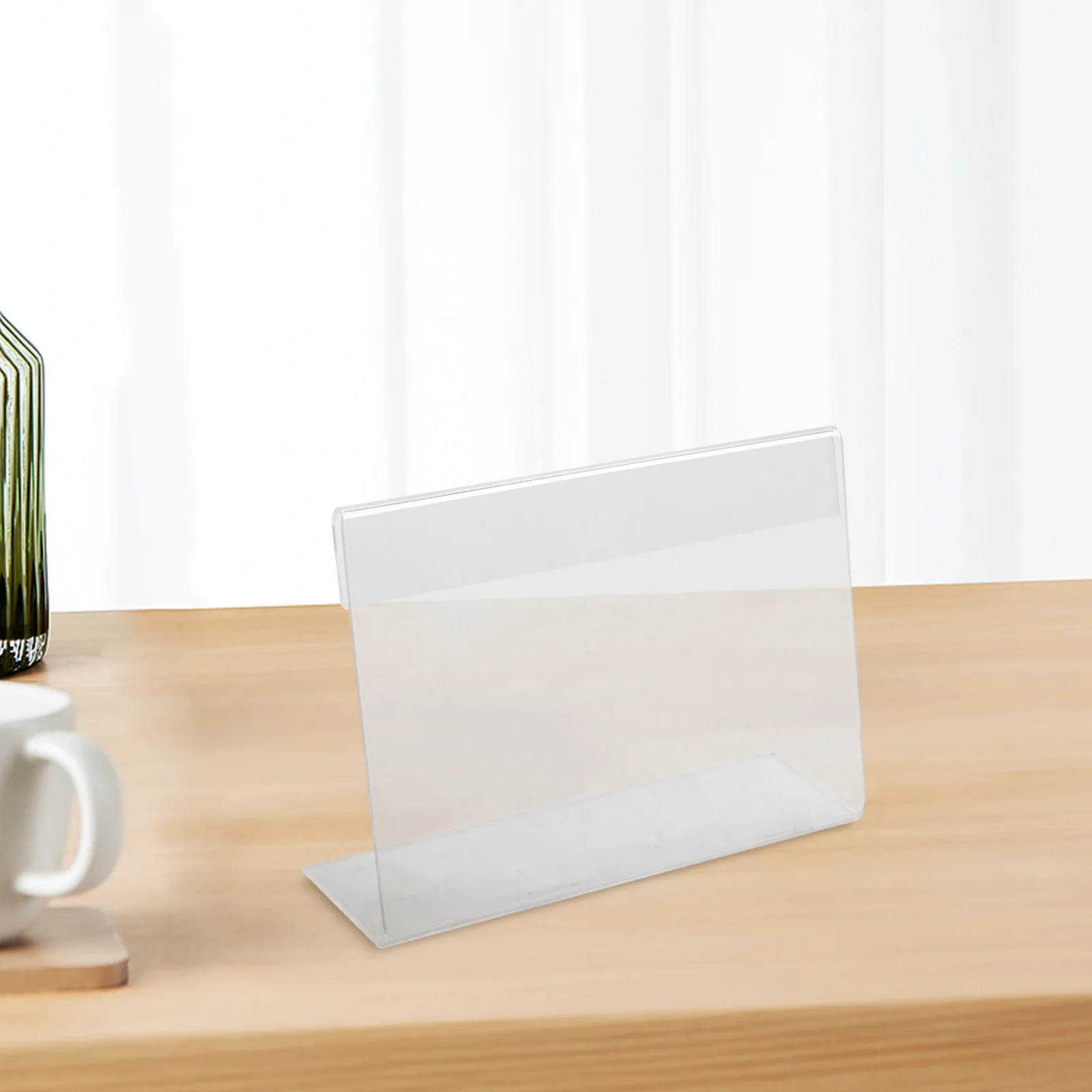 

10/20PCS Acrylic Price Tag L Type Desk Card With Protective Film Price Display Board L-Shaped Photo Frame Mini Sign Holders