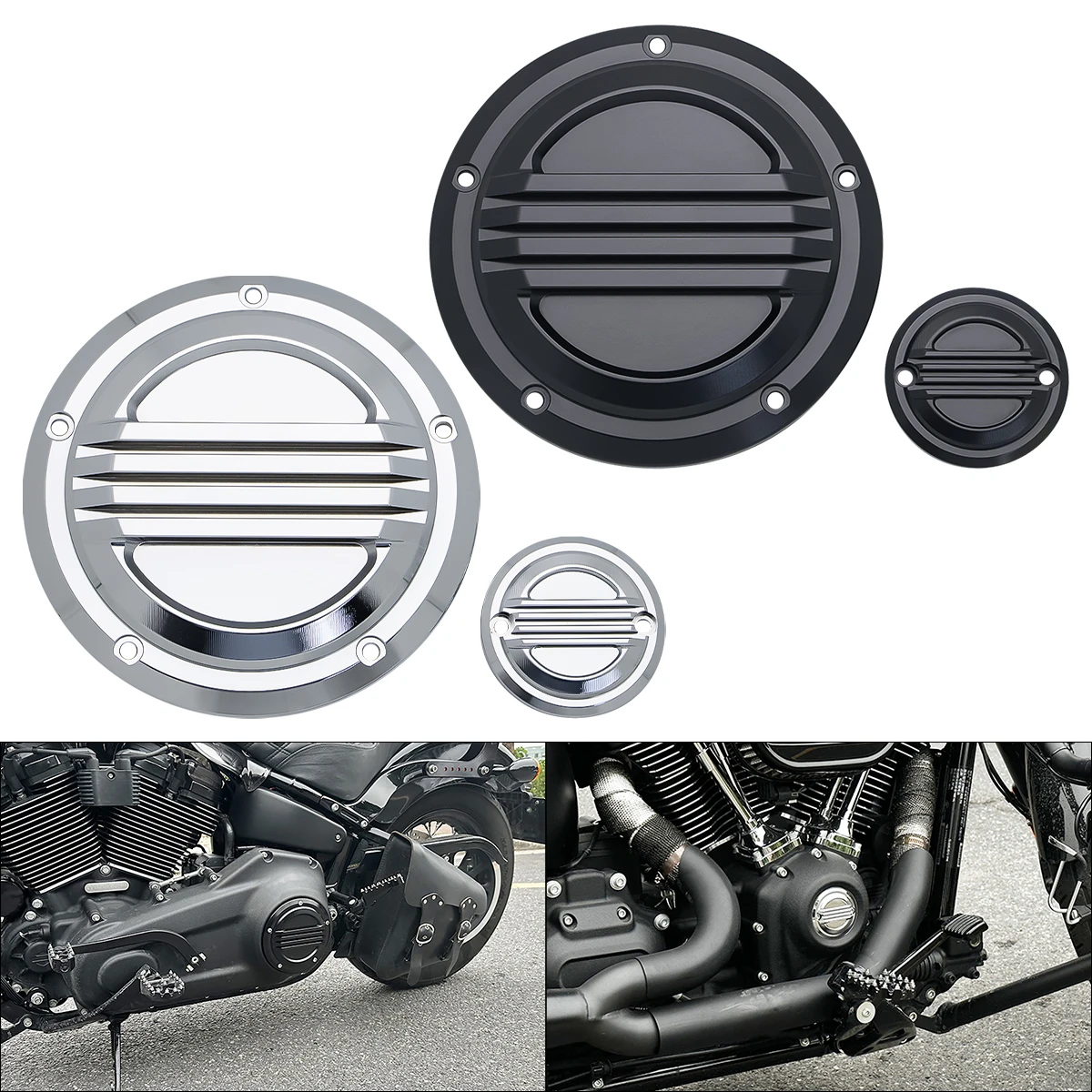 

For Harley Softail Street Fat Bob Breakout FXBR FXLR FXFBS FLFBS FXDR FLHC 114 2019-up Motorcycle Engine Derby Timer Cover Kits