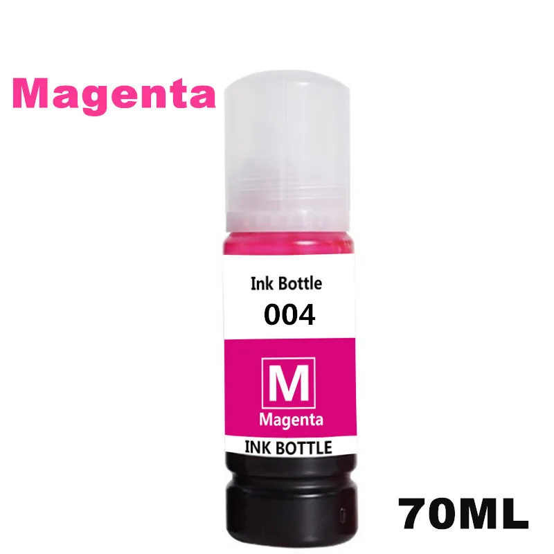4*70ML Refill Ink For Epson 004 L1119 L3108 L3115 L3151 L3118 L3119 L3156 L3158 L1118 L3153 L4158 L4168 Printer