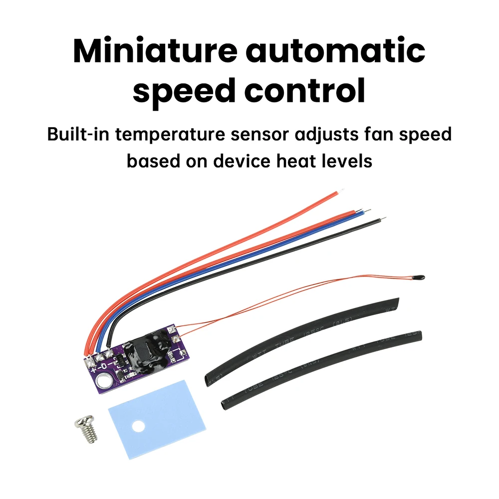 5V 12V 1.2A DC PWM 2-wire 3-wire Fan Temperature Control Speed Regulator Router CPU Heatsink Miniature Automatic Speed Control