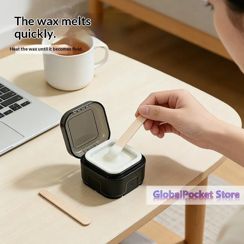 [TG823]Mini Wax Heater Machine Silicone Bowl Wax Warmer Nose Ear Hair Removal Waxing Kit Wax Bean Wax Heating Melting Pot Melter - view 4