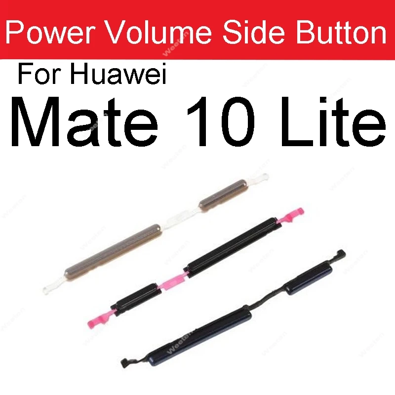 Seitliche Lautstärke tasten für Huawei Mate 10 Lite Mate 10 Pro On Off Power Volume Taste Up Down Schalter Tasten Ersatzteile