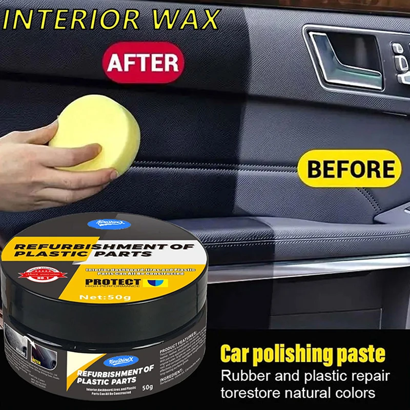 [X6O] Automotive Plastic Repair Agent Interior Exterior Plastic Polishing Wax Scratch Repair Anti Aging Cream For Tires