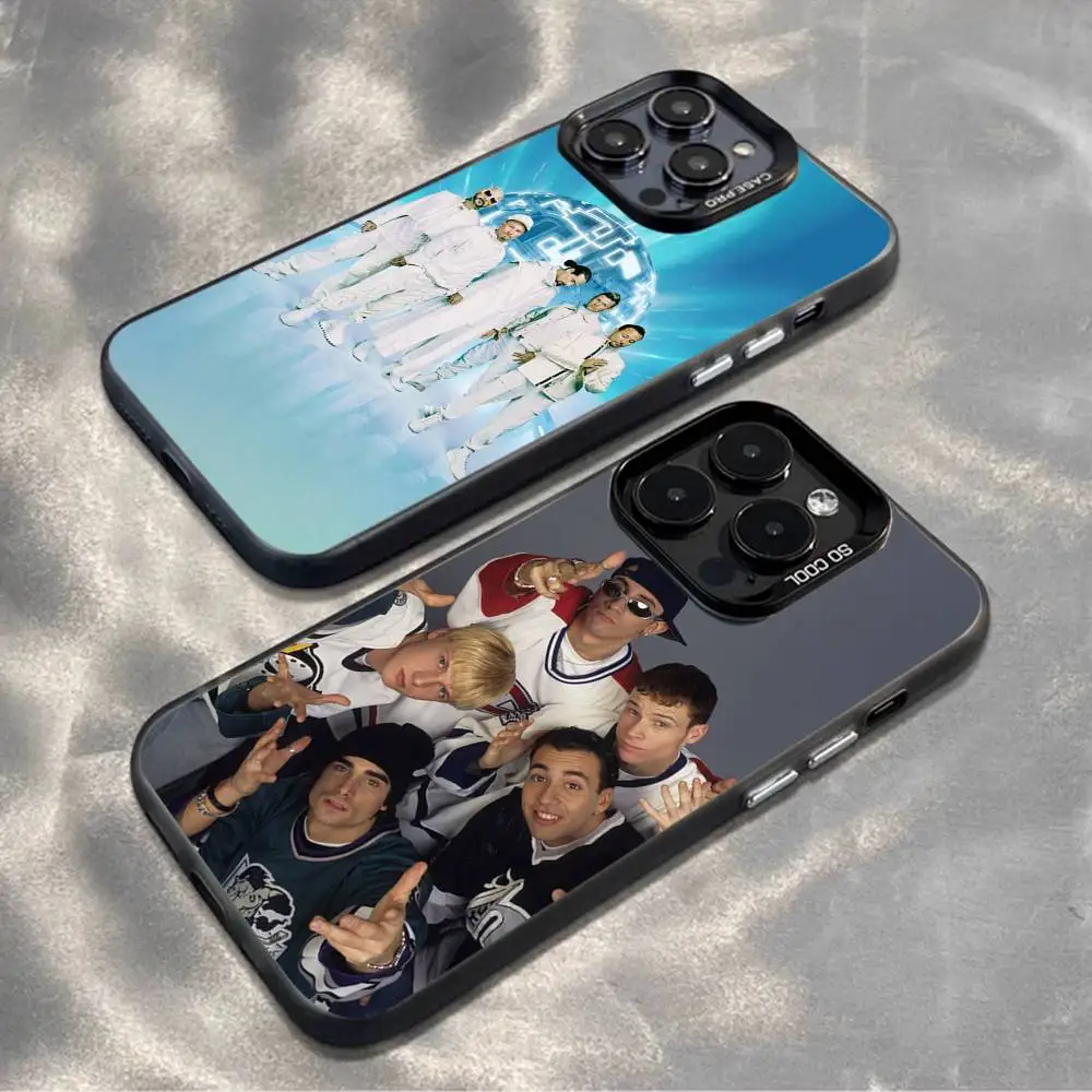 

B-Backstreet Boys BSB Phone Case For iPhone 16,15,14,13,12,11,Mini,Pro,MAX,plus,Black Matte Shockproof Cover