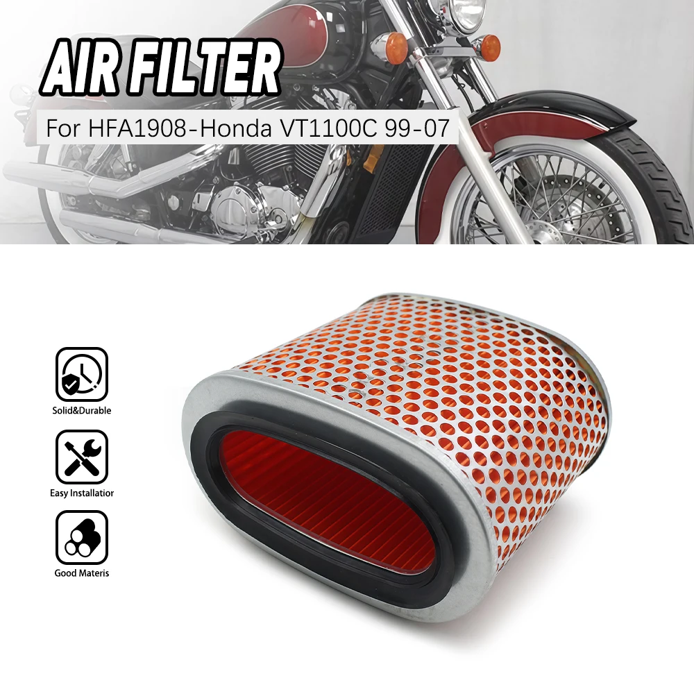 

Air Filter HFA1908 For 1997-1998 Honda Shadow Spirit 1100 VT1100C1