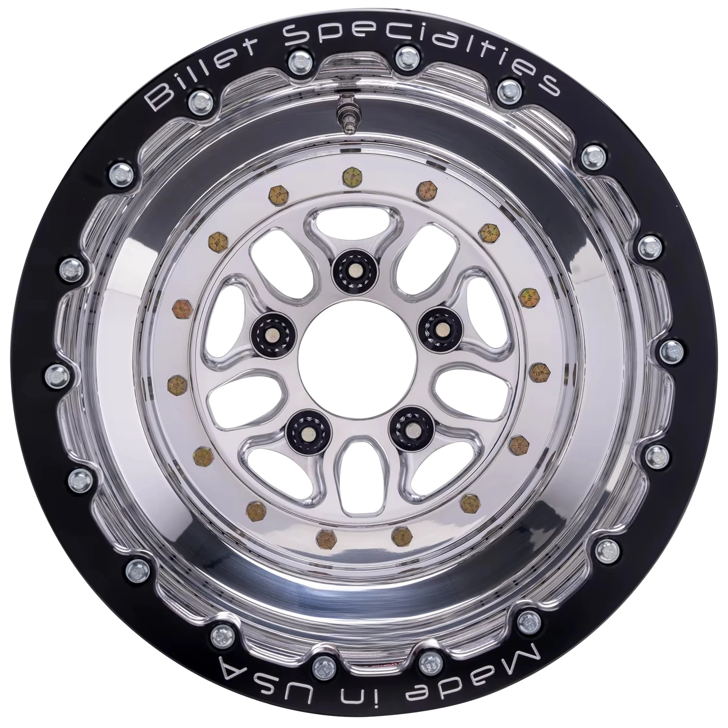 For LZT-350 Billet COMP 7 - DOUBLE BEAD LOCK REAR Drag Racing Wheels for Camaro Chevelle/Impala/Monte Carlo