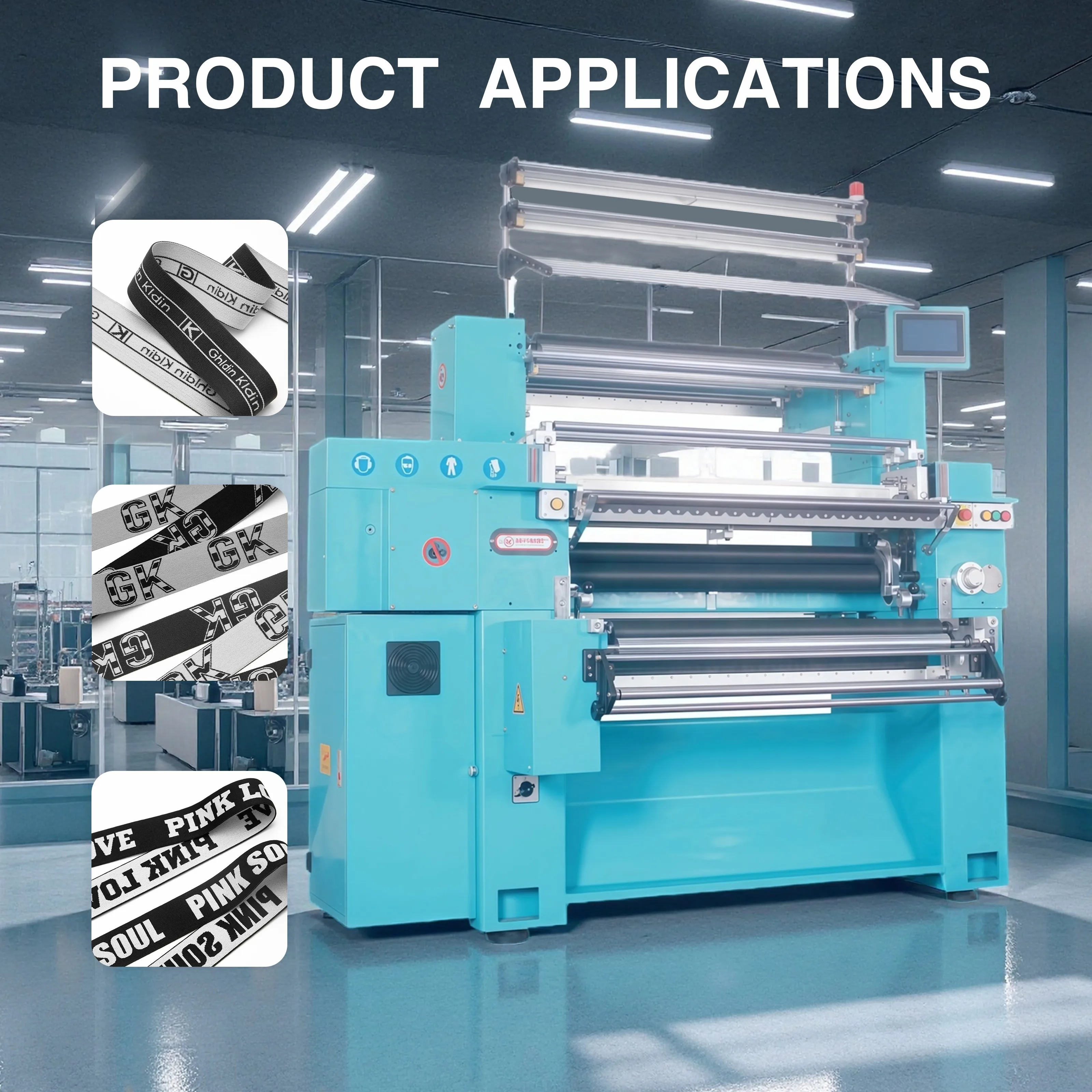 Macchina per maglieria all'uncinetto ad azionamento intelligente per tessuti stretti industriali ad alta velocità ad alta velocità per tessuti