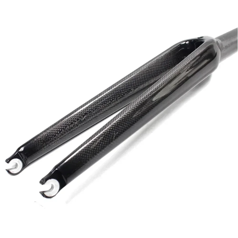 BALUGOE Carbon Fiber Front Fork Straight Tube Road Bike Rigid Fork Quick Release 28.6mm Matte/Gloss Light 350g 650C/700C
