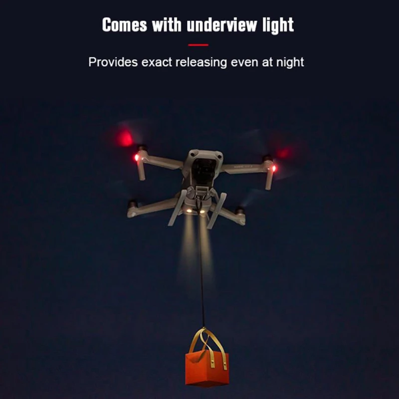 Airdrop System For DJI Mavic Air 2/Air 2S Drone Fishing Bait Wedding Ring Gift Deliver Sky Hook Airdropper Accessories