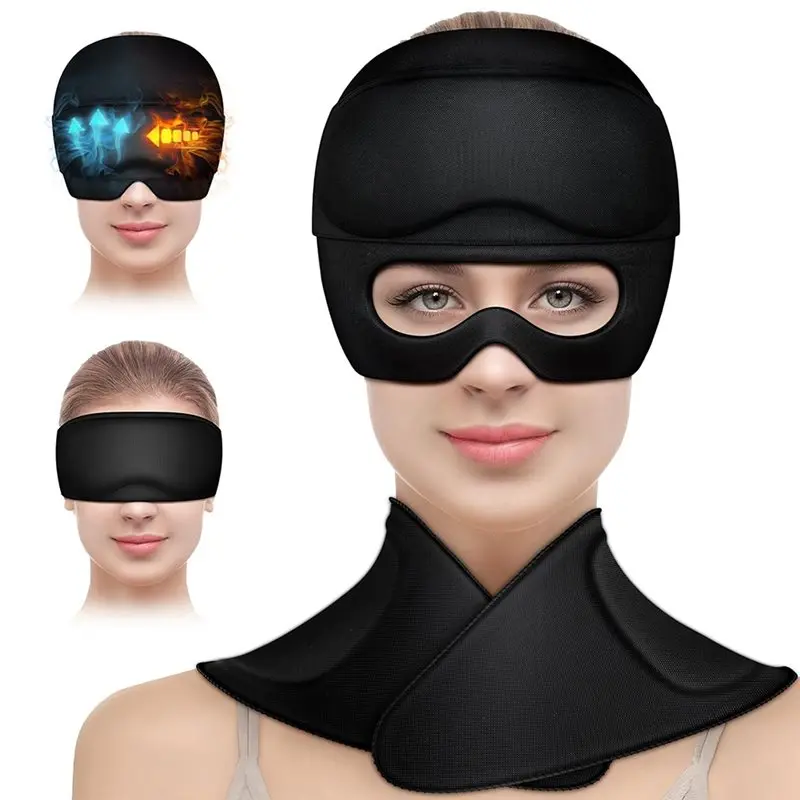 [NEWA66Z!】 Migraine Relief Cap With Neck Ice Pack, Wrap Gel, Ice Eye Masks, Detachable Ice Caps With Eyes, Hot And Cold Therapy