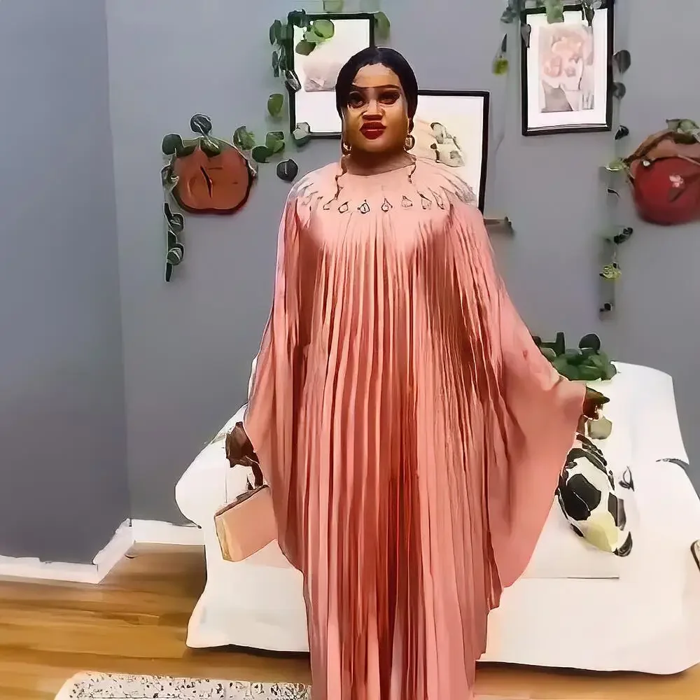 

New African Dresses for Women 2025 Fashion Loose Party Dress Dubai Abaya Kaftan Ankara Dashiki Africa Clothing Evening Gown Robe