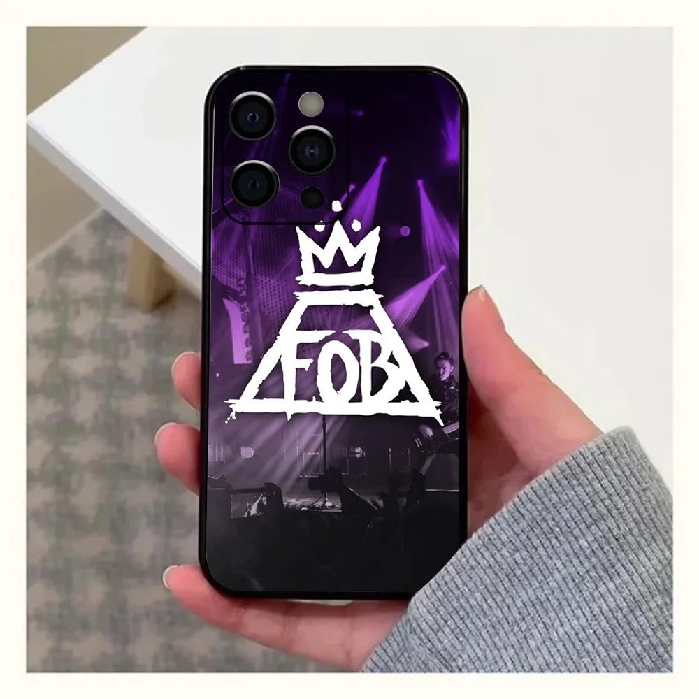 F-Fall Out Boy Band Phone Case For Apple iPhone 15,14,13,12,11,Pro,X,XS,Max,XR,Plus,Mini Soft Black Cover