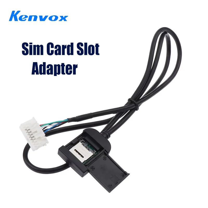 A  Sim Card Slot Adapter For Android Radio Multimedia Gps 4G 20pin Cable Connector Car Accessories Wires Replancement Part