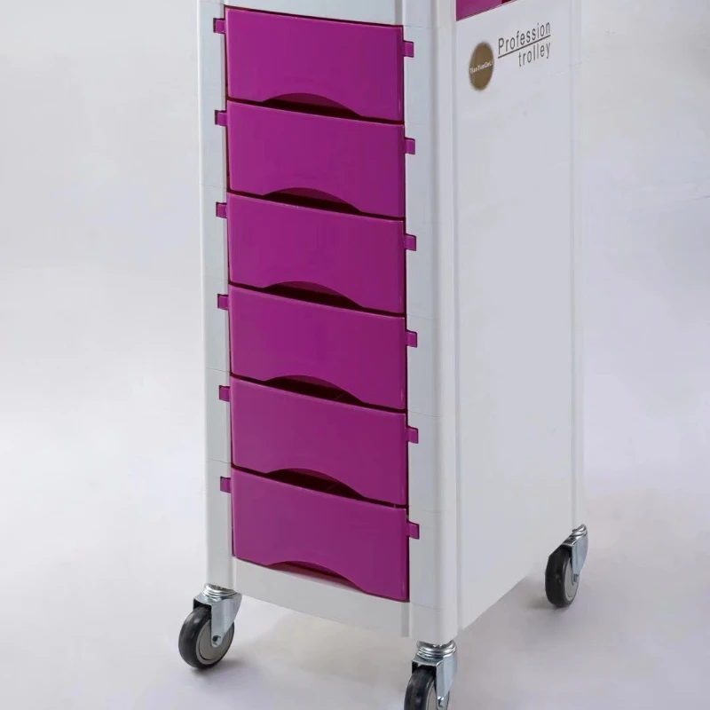 Hot sales white white white green white purple hair salon trolley for barber shop beauty hairdresser tool cart