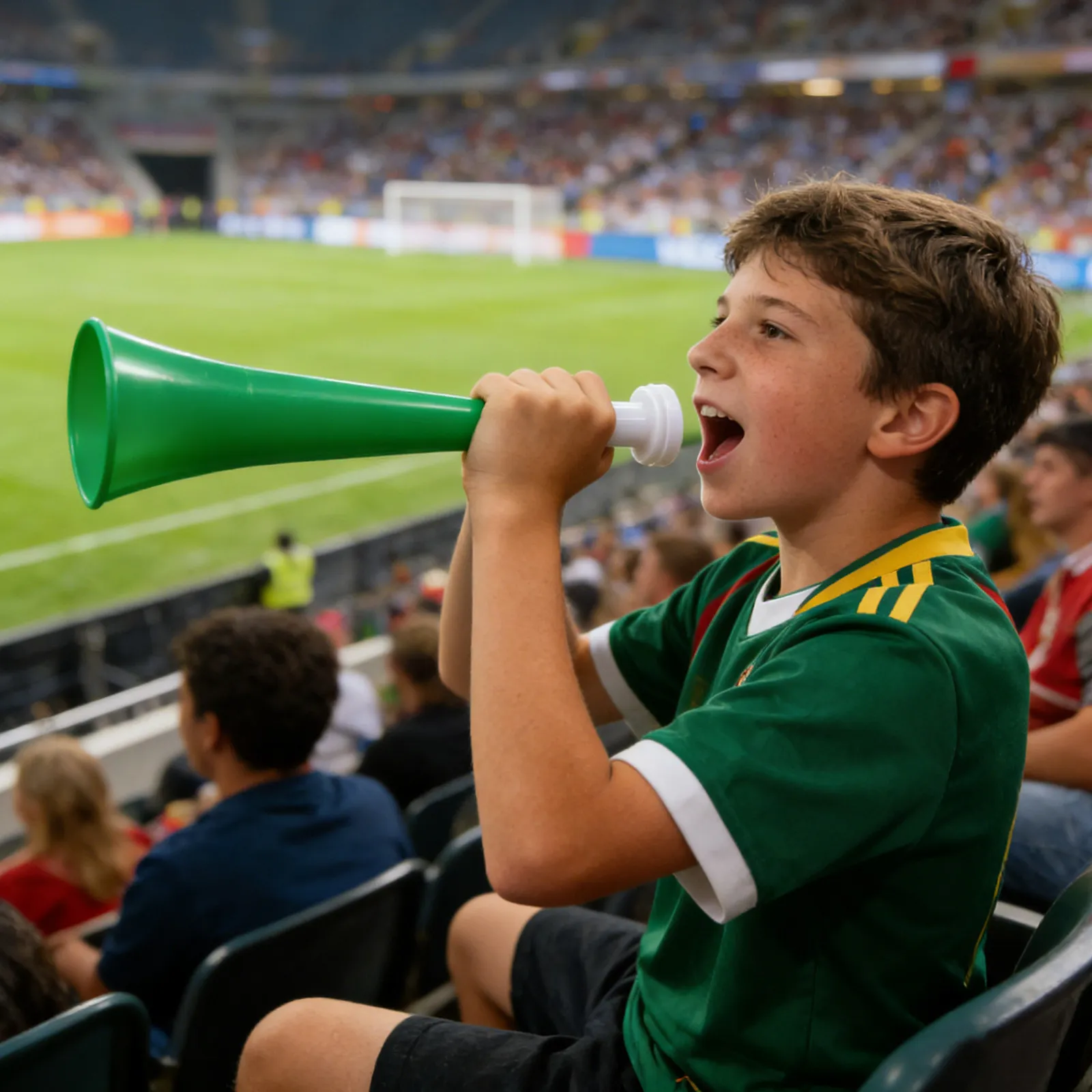 

12Pcs Stadium Noise Horn Loud Detachable Plastic 11Inch Cheering Trumpet for Soccer Football Crowd Noisemakers