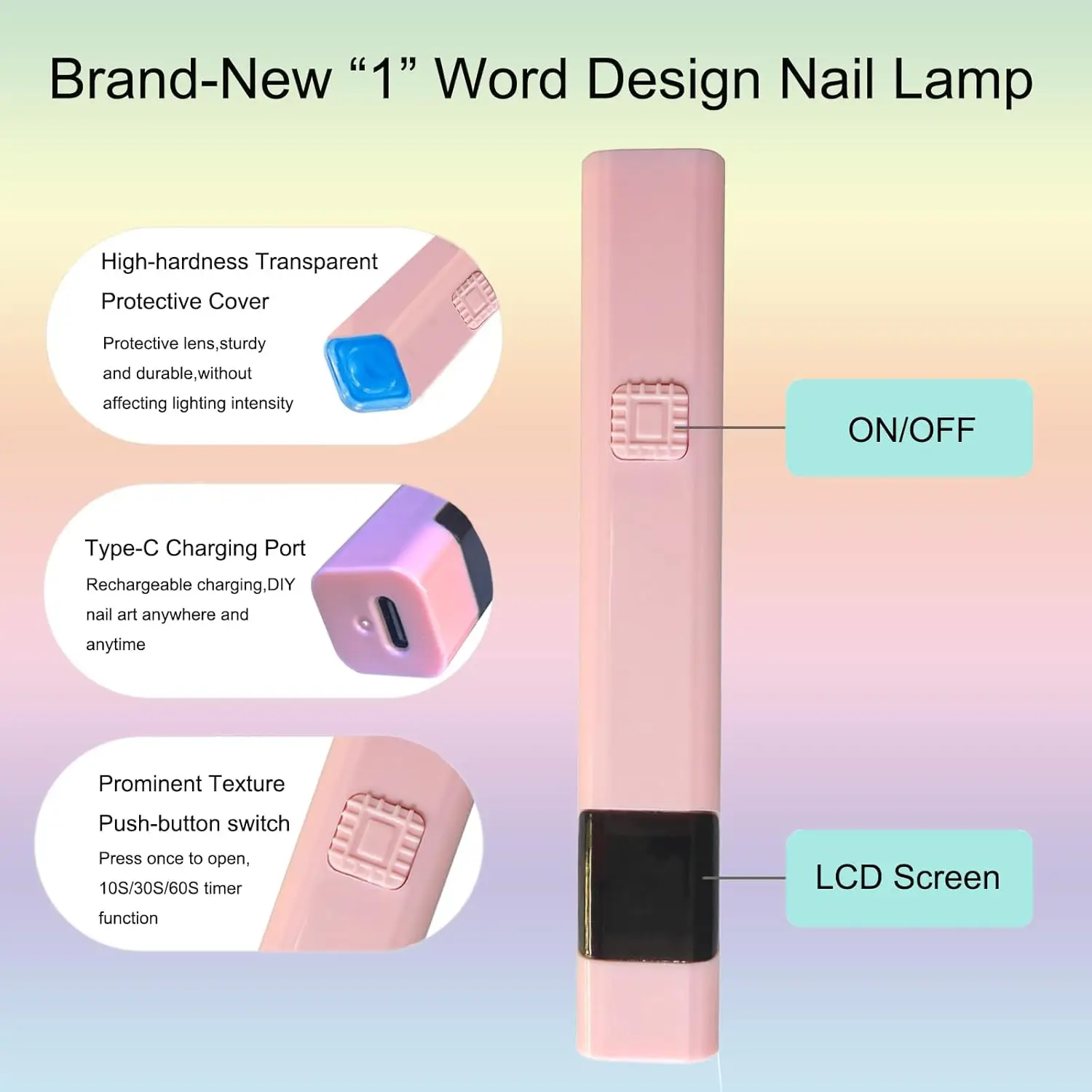 LINMANDA lumière UV portative pour ongles en Gel Mini sèche-ongles LED Portable avec écran LCD avec 3 minuteries lampe à ongles 3W pour un durcissement rapide