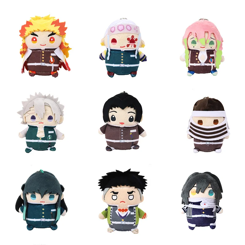 Na Stanie Anime Demon Slayer Shinazugawa Sanemi Himejima Kochou Shinobu Iguro Obanai Sabito Cosplay Maumet Brelok Lalka Zawieszka
