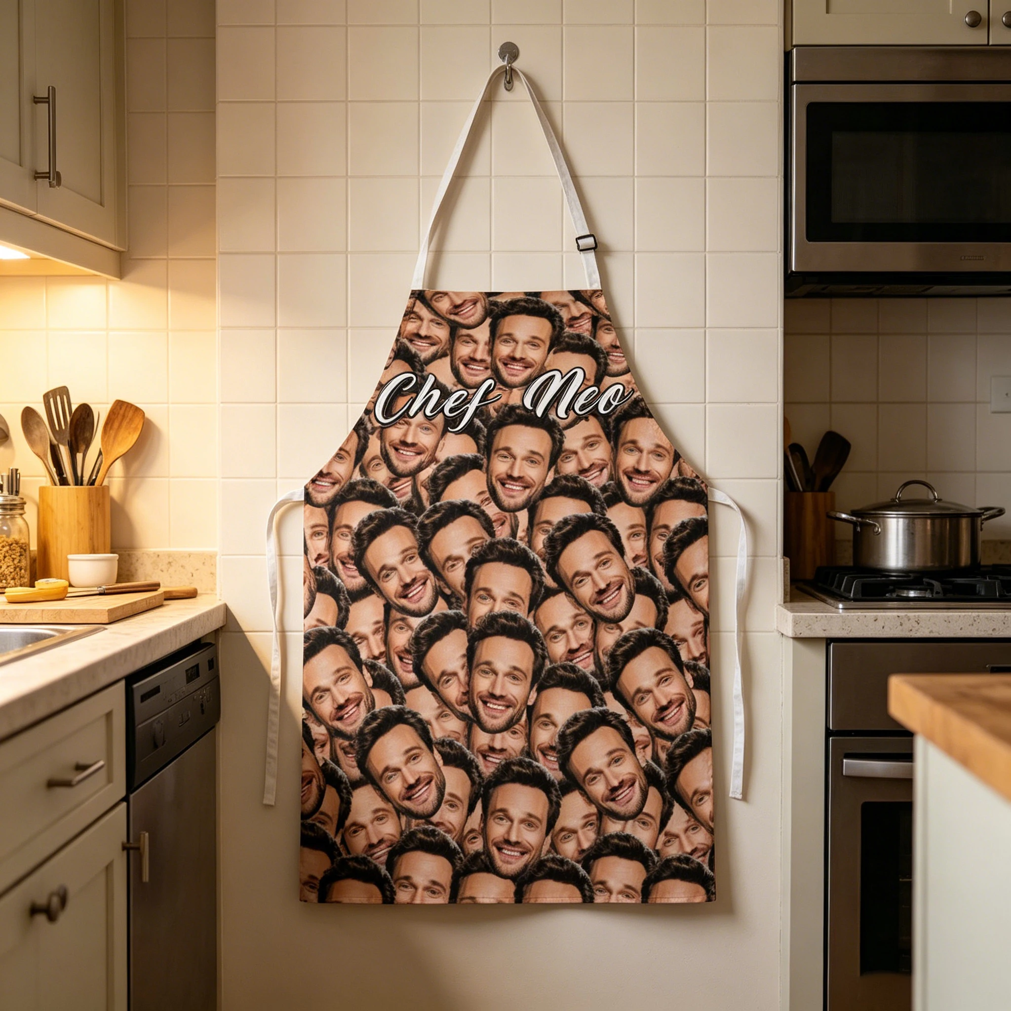 Customized Apron Customized Photo Text Personalized Cleaning Tools Waterproof Creative Gifts Multiple Sizes Personalized Logo