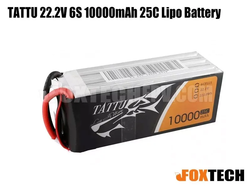 

Липо-аккумулятор TATTU 22,2 В 6S 10000 мАч 25C