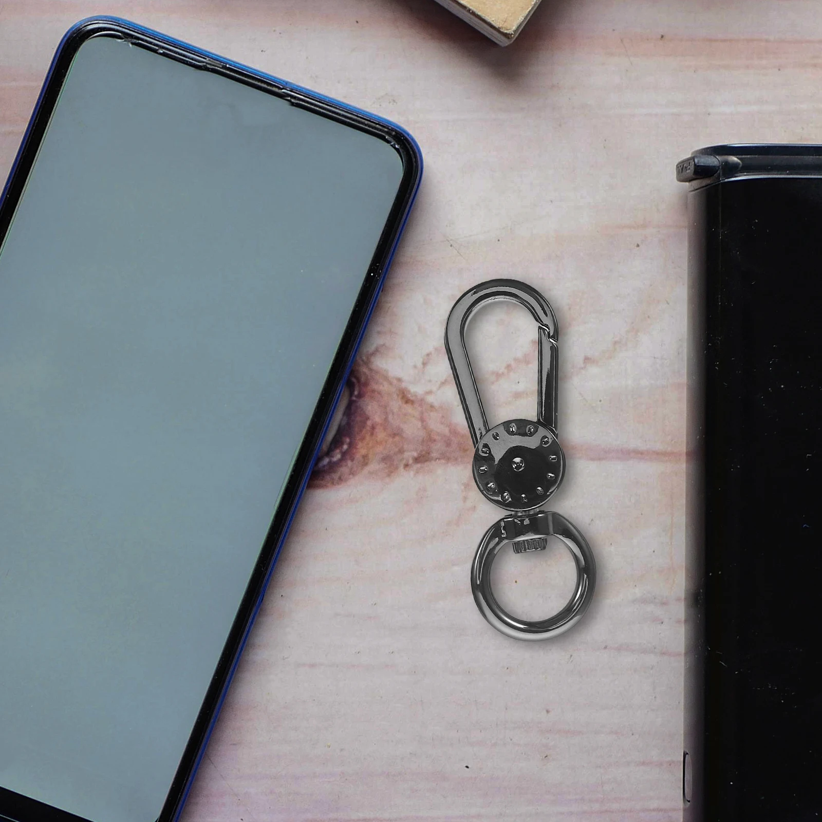 

2Pcs Phone Lanyard Buckle Keychain Hook Lock Clip Swivel Clasp Metal Durable Lightweight Adjustable Cellphone Accessories