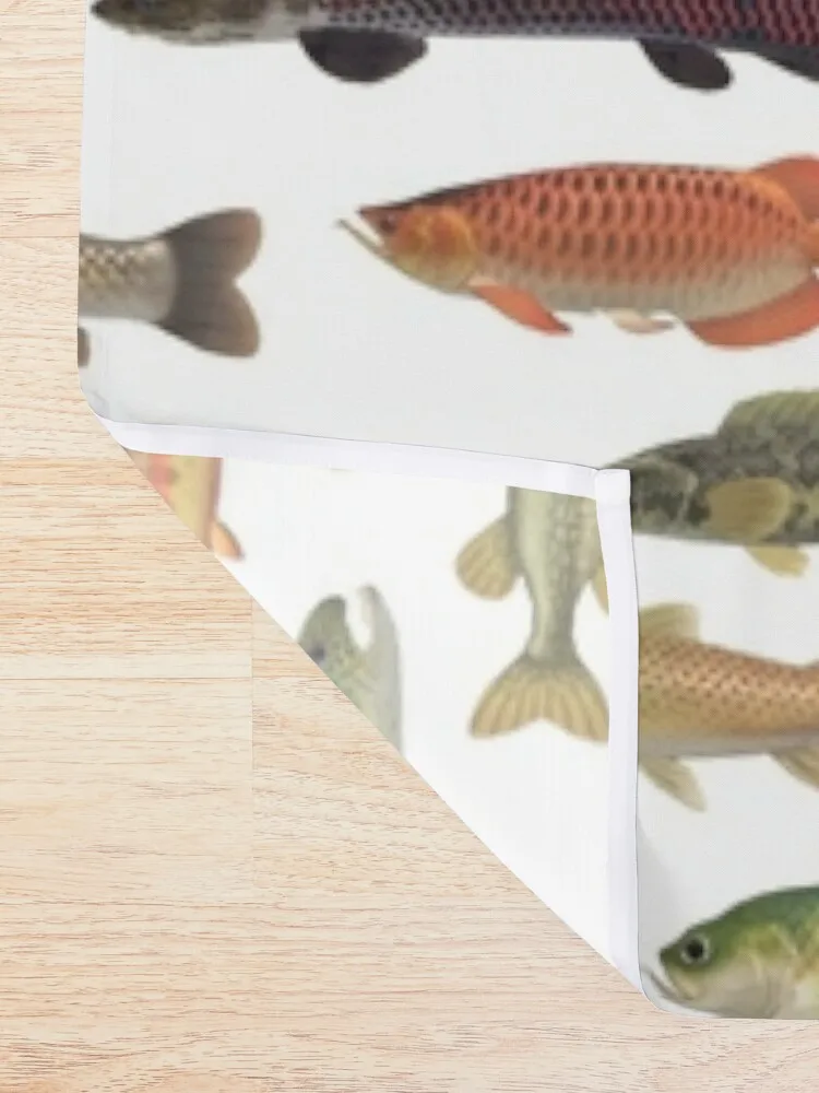 Freshwater Fish Print from Critterpedia Shower Curtain Set For Bathroom Bathroom Decor Curtain