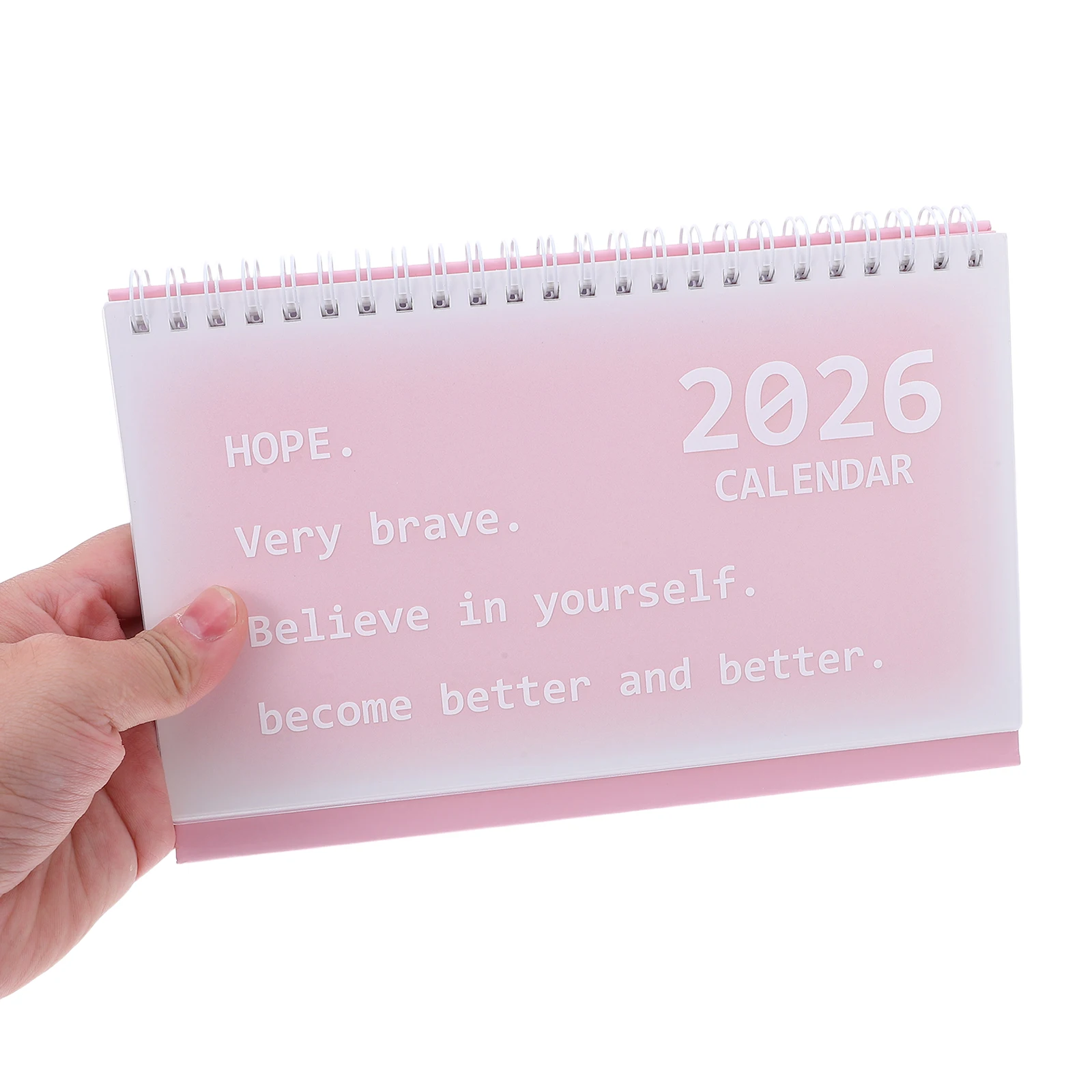 

2026 Coil Desk Standing Flip For Office Home Elegant Thick Paper Spiral Calendar Decoration Mini Desktop Calendar For Teachers